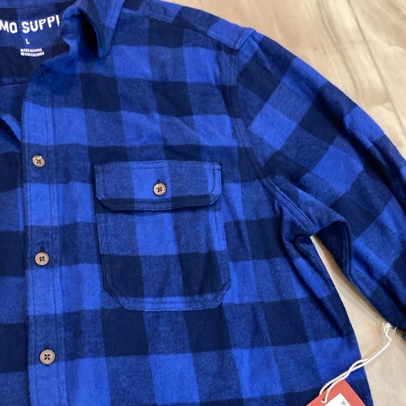 NWT Men’s blue flannel - Picture 11 of 13